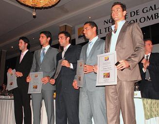 Carlos Salamanca, Robert Farah, Juan Sebastián Cabal, Alejandro Falla y Santiago Giraldo